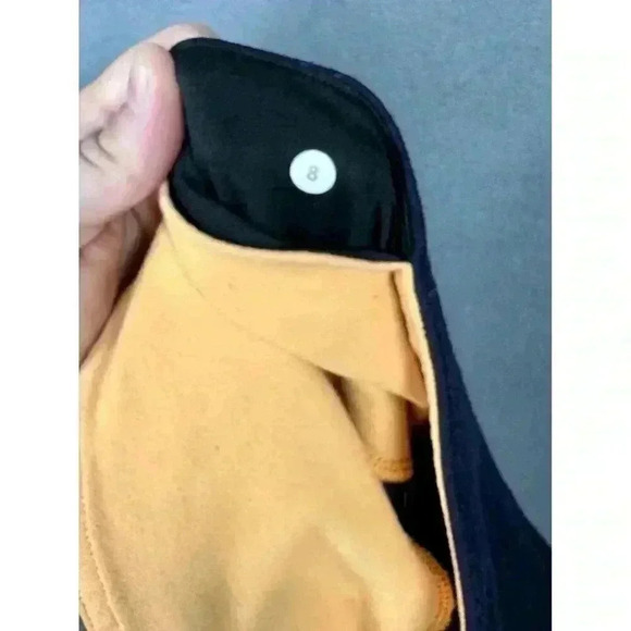 Lululemon Wunder Under Pant Leggings 8 Sweater Knit Black Swan Black Creamsicle - Picture 8 of 12